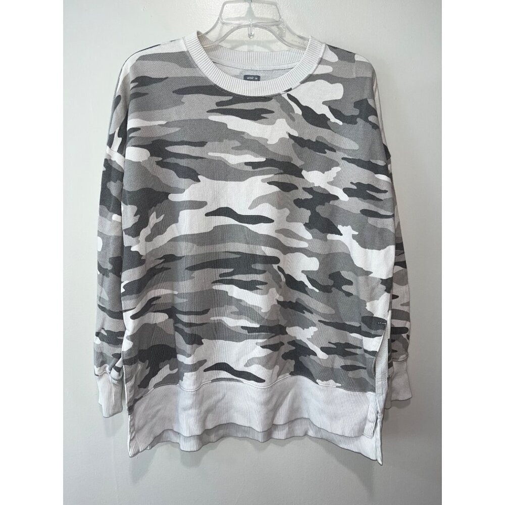 Aerie Womens Camouflage Print Sweatshirt S/P 60% Cotton 40% Polyester
